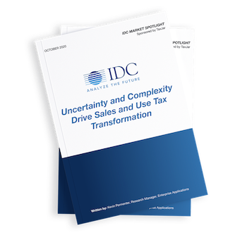 IDC Market Spotlight: Uncertainty and Complexity Drives Sales and Use Tax Transformation
